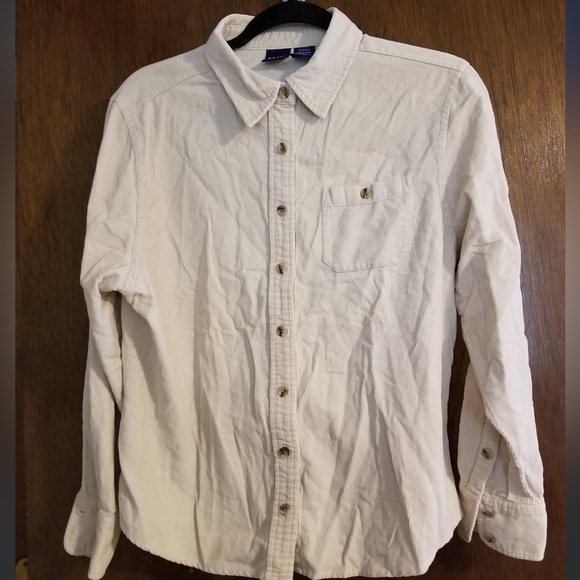 Cream Button-Down Jacket - Picture 1 of 2